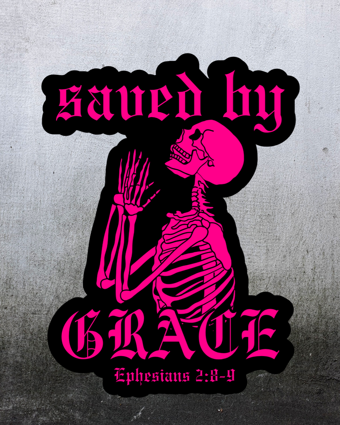 Saved By Grace Sticker