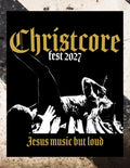 Christcore Fest 2027 main logo sticker