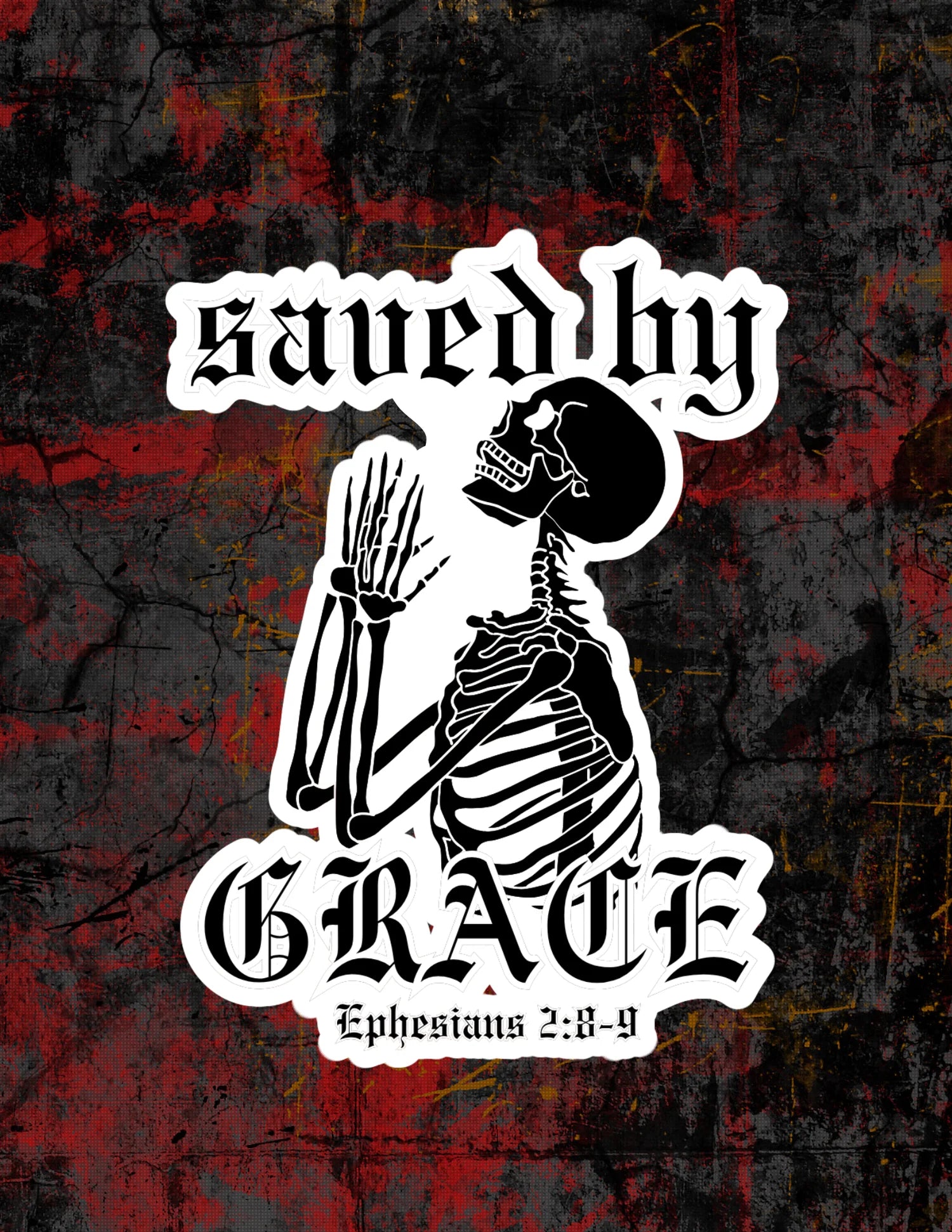 Saved By Grace Sticker