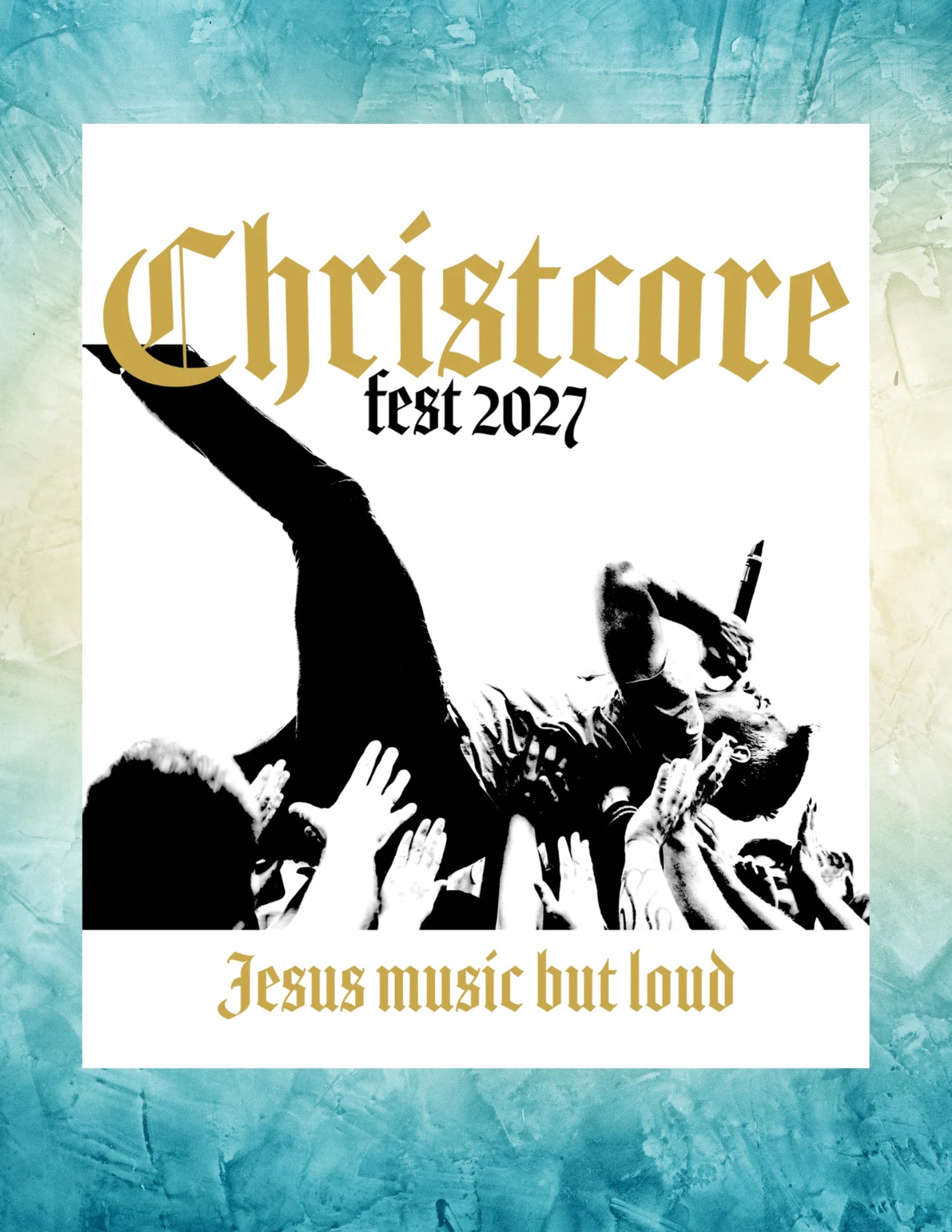 Christcore Fest 2027 main logo sticker