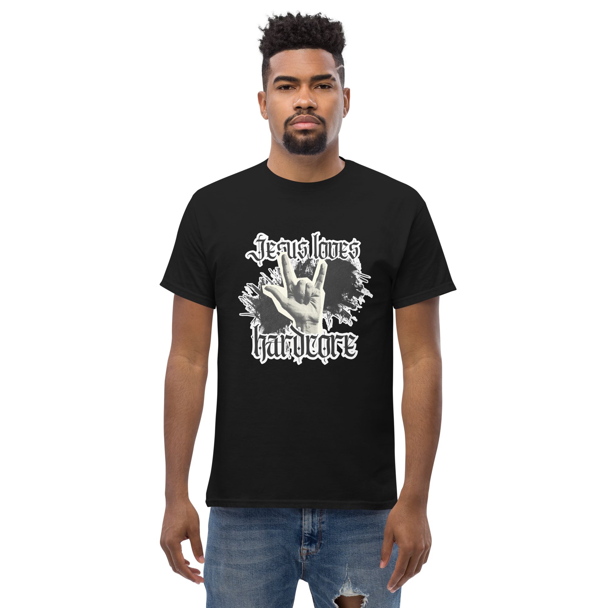 Jesus Loves Hardcore Tee Shirt