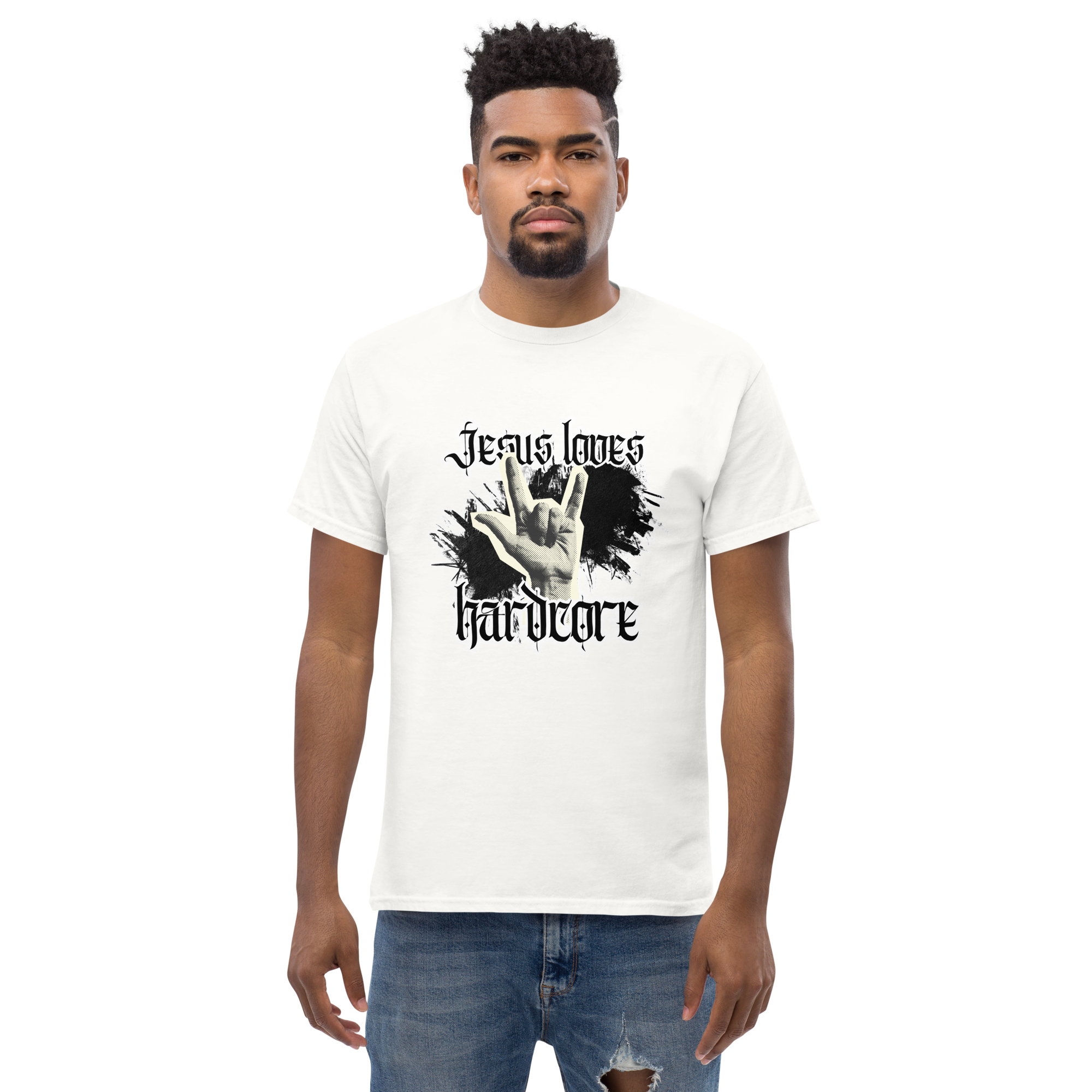 Jesus Loves Hardcore Tee Shirt