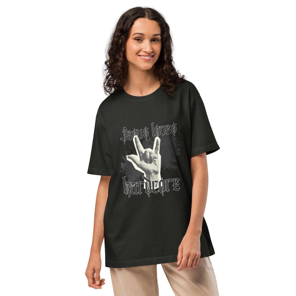 Jesus Loves Hardcore Tee Shirt